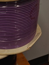 Cat 6 1000ft Solid Bare Copper Plenum 550 Mhz F/UTP Cable Purple (Reel Damaged) picture