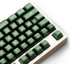 ULTRAEQUIP Emerald Jade Keycaps 142 Keys Double Shot PBT Keycaps RSA Profile, Tr picture