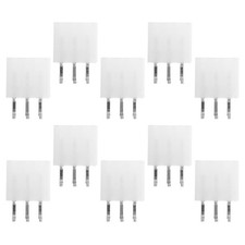 Reusable 6 Pin Pcie Connector White Plastic Alloy Power Socket for GPU picture