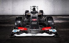 Cars 2013 formula 1 sauber c32 race car racing vehicle Desk Mat Stitched picture
