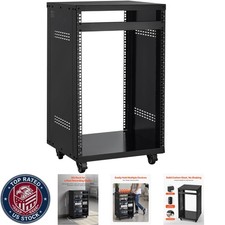 16U AV Rack, Recording Studio Rack Cabinet, Open Frame Server Rack With Locking picture