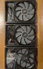 DeepCool CF120C 120mm Blue LED Case Fan 3-Pack 3-Pin 12V Hydro Bearing picture
