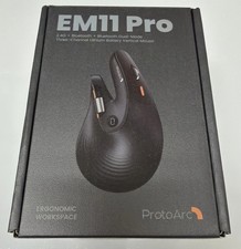 ProtoArc EM11 Pro Ergonomic Mouse for Large Hands, Side Scroll, Black picture