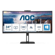 AOC CU34V5CW 34'' Monitor Curved Ultra Wide WQHD 3440x1440P Adjustable Stand picture