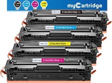 218A Toner Cartridge 4 Pack w/ Chip 3201dw 3301fdw Compatible Replacement for HP picture