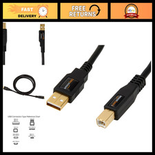24-Pack High-Speed USB 2.0 Cables, USB-A to USB-B, 6ft, Gold-Plated Connectors picture