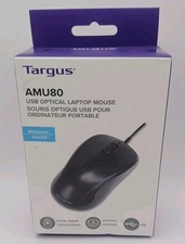 Targus AMU650B 3-Button Optical Sensor USB Wired Laptop Mouse Boxed/Retail picture