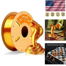 Silk PLA Filament 1.75mm 1kg Liquid Gold 3D Printer - Luxurious Metallic Finish picture