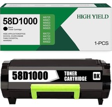 58D1000 Toner Cartridge for Lexmark MS725 MS821 MS822 MS823 MS825 MS826 MX721 picture
