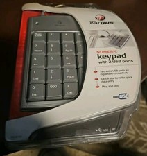 Targus Numeric Keypad 2 USB Ports PAUK10U-BB New Sealed Plug and Play picture