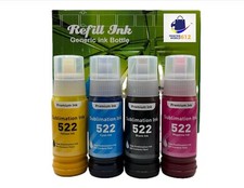 Sublimation 522 T522 Ink Refill Compatible ET-2720 2760 2803 2800 2850 4800 2400 picture