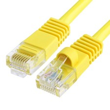 5FT Cat5e Ethernet Cable UTP LAN Network Patch Cord RJ45 Cat 5e Cable - Yellow picture
