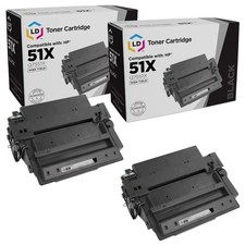 LD Replacement for 51X Q7551X HY Black 2pk for HP M3027 M3027x M3035xs M3027 picture