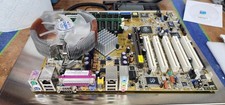ASUS A7N8X-E Deluxe, CPU, Geforce 7600GS & Parts For Vintage Rig — Just Add Case picture