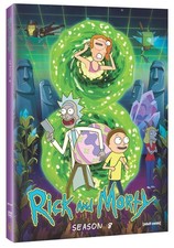 Rick and Morty Complete Eighth Season DVD, 10 Episodes, Dolby Atmos and Dolby picture
