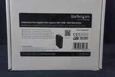 STARTECH POEINJ2GI DUAL PORT GIGABIT POE+ INJECTOR 48V 30-WATTS NEW picture