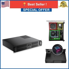2U Server Chassis Rackmount Case Micro-ATX with SSD HDD Bays and 2x USB 3.0 picture