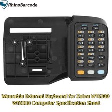 Wearable External Keyboard for ZEBRA WT6300 WT6000 Computer Specification Sheet picture