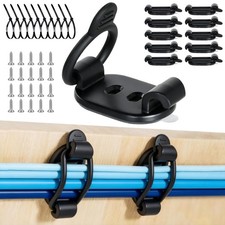 Duseu Adhesive Cable Clips 10 Pack, Black picture
