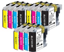 12P Ink Cartridges Set +chp fits Brother LC103 MFC-J450DW MFC-J4510DW MFC-J475DW picture