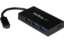 StarTech Portable 4 Port SuperSpeed Mini USB 3.0 Hub - Black (ST4300MINU3B) picture