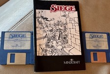 Vintage Computer Game 1992 Siege 2 Disk Set With User Manual IBM picture
