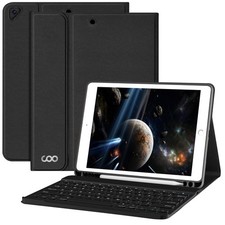 iPad 2021 9th Gen Keyboard Case, 7 Color Backlit Detachable Wireless Bluetooth K picture