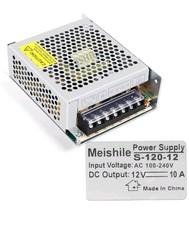 12V 10A 120W DC Switching Power Supply Adapter 110V AC to DC 12V, Industrial ... picture