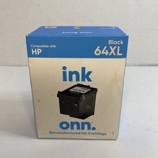 New Sealed Re-manufactured ONN Ink High Yield Cartridge for HP 64XL BLACK 11/21 picture