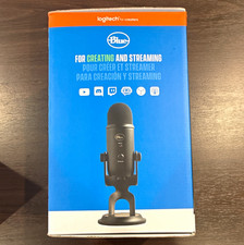 Blue Yeti USB Condenser Mic Black Multi-Pattern Desktop Stand Mute Gain picture