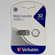 Verbatim Metal Executive 32 GB USB 2.0 Drive Silver 98749 picture