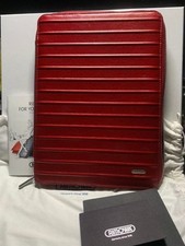 RIMOWA iPad Air 9.7 Red Tablet Case Pouch Handle Box Rare Durable Quality JAPAN picture