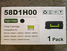 High-Yield Black Laser Toner Cartridge 58D1H00 for Lexmark MS725 MS821 1Pk picture
