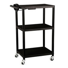 Norwood Commercial Furniture Mobile Utility AV Cart with Power Strip and Cast... picture