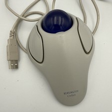Kensington Orbit Trackball Mouse 64226 USB Gray w/ Blue Ball – Vintage Tested picture