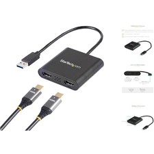 Maximize Productivity with StarTech Dual HDMI Adapter - 4K & 1080p Support picture
