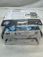 HP 97 C9363WN#140 Ink Cartridge - Tri-Color - Exp 06/2018 Brand New Lot Of 4 picture