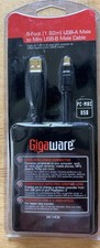 USB Cable USB-A to Mini USB-B 6 Ft. Gigaware 26-1406 Pc-Mac H48* picture
