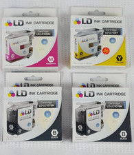 4 New LD Ink Cartridges LC107BKCIC Black LC105Y Yellow LC105M Magenta 2018 picture
