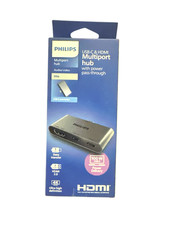 Philips USB-C Multiport Hub, 4K HDMI Display, 10bps 2 5Gbps USB-A Data SWL3303M picture