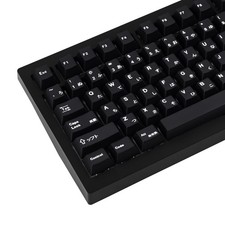 Black Japanese Keycaps 129 Keys Minimalist Style PBT Dye Sublimation Customized picture