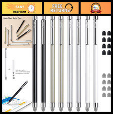 8 Pcs Capacitive Stylus Pens for Touch Screens, Mesh & Rubber Tips, Multi-Color picture