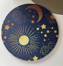 Celestial Sun Moon Stars Round Mouse Pad 8