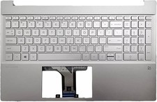 HP 15-EG 15-EH Palmrest W/Backlit Keyboard Touchpad M08912-001 US NEW SLIVER picture