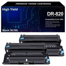 2PK DR820 DR-820 Drum Compatible With TN880 Toner HL-L5000D MFC-L5700DW Printer picture