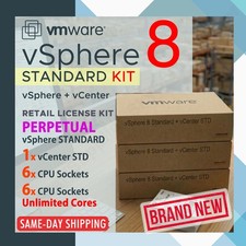 VMware vSphere 8 STANDARD 6-CPU License KIT + vCenter, VS8-STD-6AK-C NEW picture