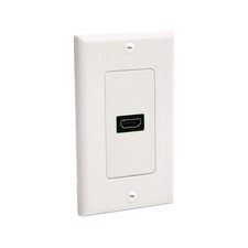 Startech HDMIPLATE HDMIPLATE SINGLE OUTLET FEMALE HDMI WALL PLATE WHITE picture