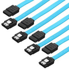 100cm SATA 3.0 Cable, 4 Pack Straight High Speed Data Cable, Blue picture