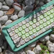 Moa Panda Kawaii Theme Keycaps142Pcs/set PBT MOA Profile Part picture