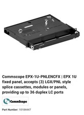 Commscope EPX-1U-PNLENCFX 1U Fiber Optic Cable Enclosure New In Box picture